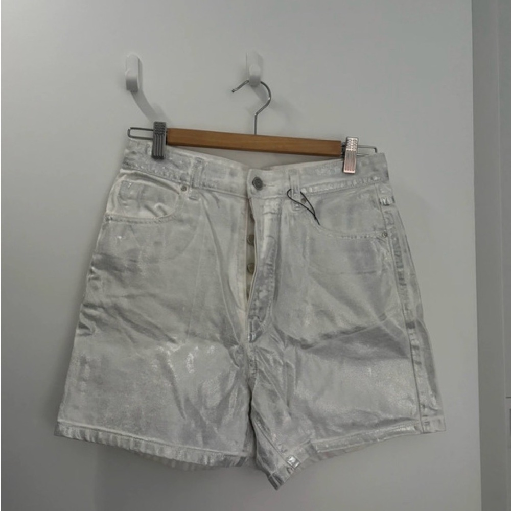 Zara White Denim Shorts